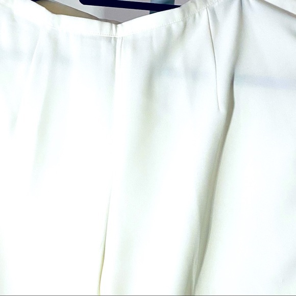 OFF WHITE NWOT Lauren Taylor ivory wide leg trousers Sz 14 - Picture 3 of 5